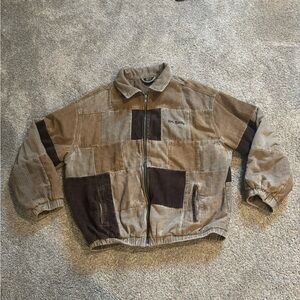 BDG Women’s Corduroy Patch Jacket - Brown and Tan Size M